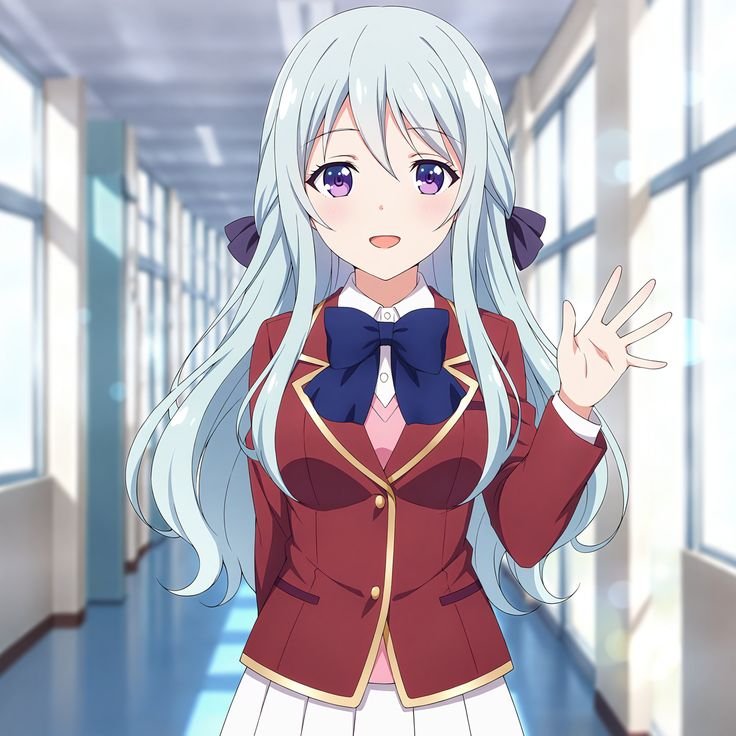 Hiyori Shiina - Bookish Class D student often found in the library
